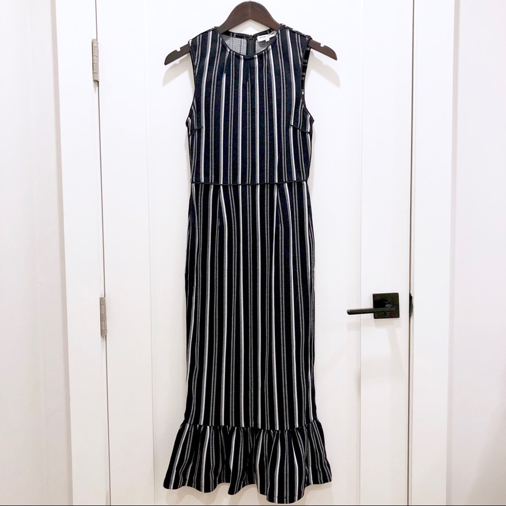 NWOT Opening Ceremony Striped Dress w/Ruffle Hem